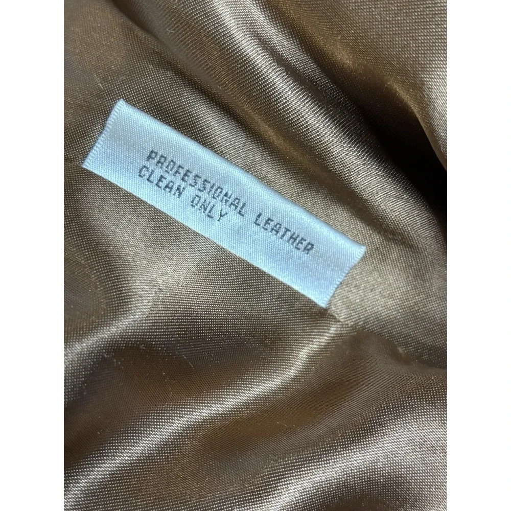 Vintage Vakko Leather Fringe Western Jacket Womens S Brown Western Cowgirl - Picture 5 of 15